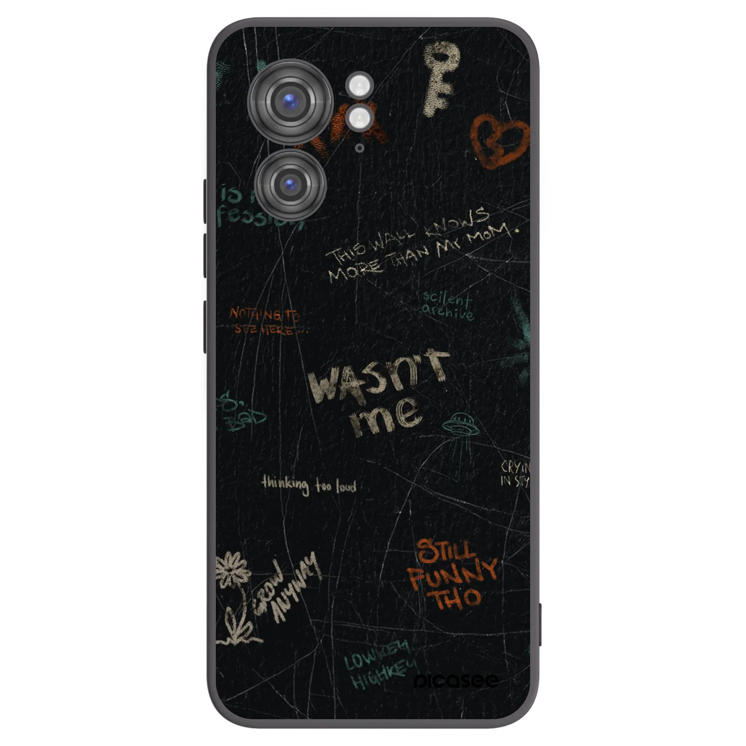 Picasee husă neagră din silicon pentru Motorola Edge 40 - CONFESSION