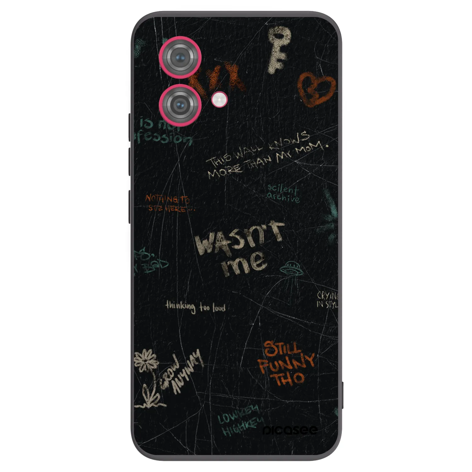 Picasee husă neagră din silicon pentru Motorola Moto G84 5G - CONFESSION