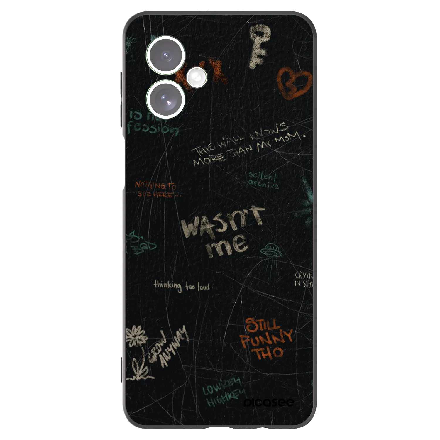 Picasee husă neagră din silicon pentru Motorola Moto G54 5G - CONFESSION