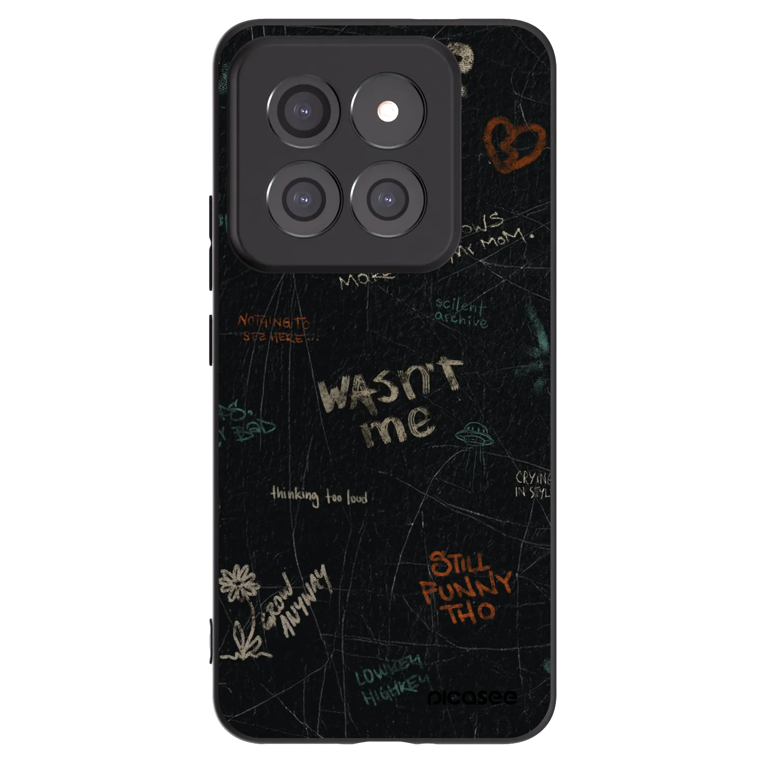 Picasee husă neagră din silicon pentru Xiaomi 14 Pro - CONFESSION