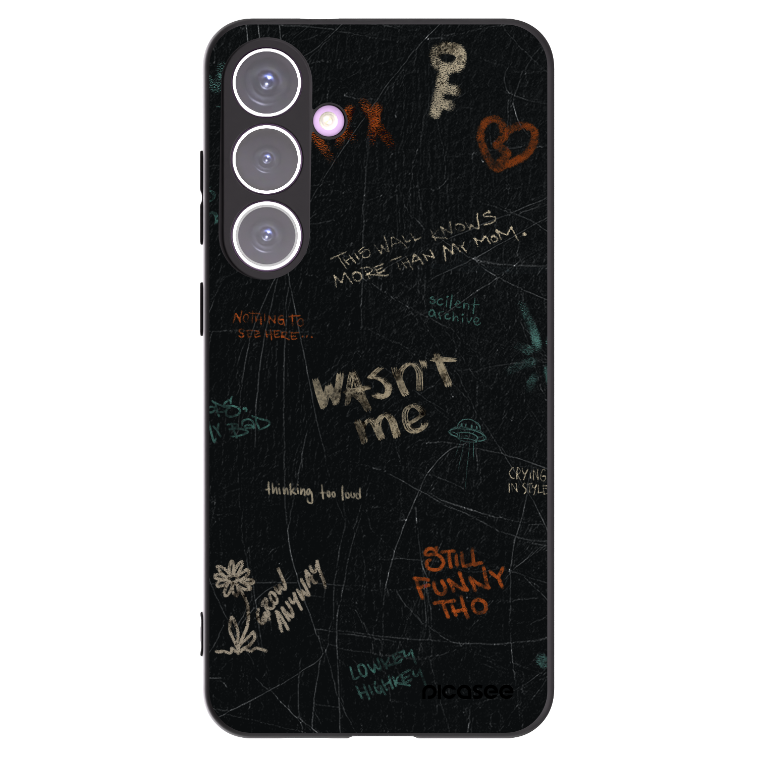 Picasee husă neagră din silicon pentru Samsung Galaxy S24+ S926B 5G - CONFESSION