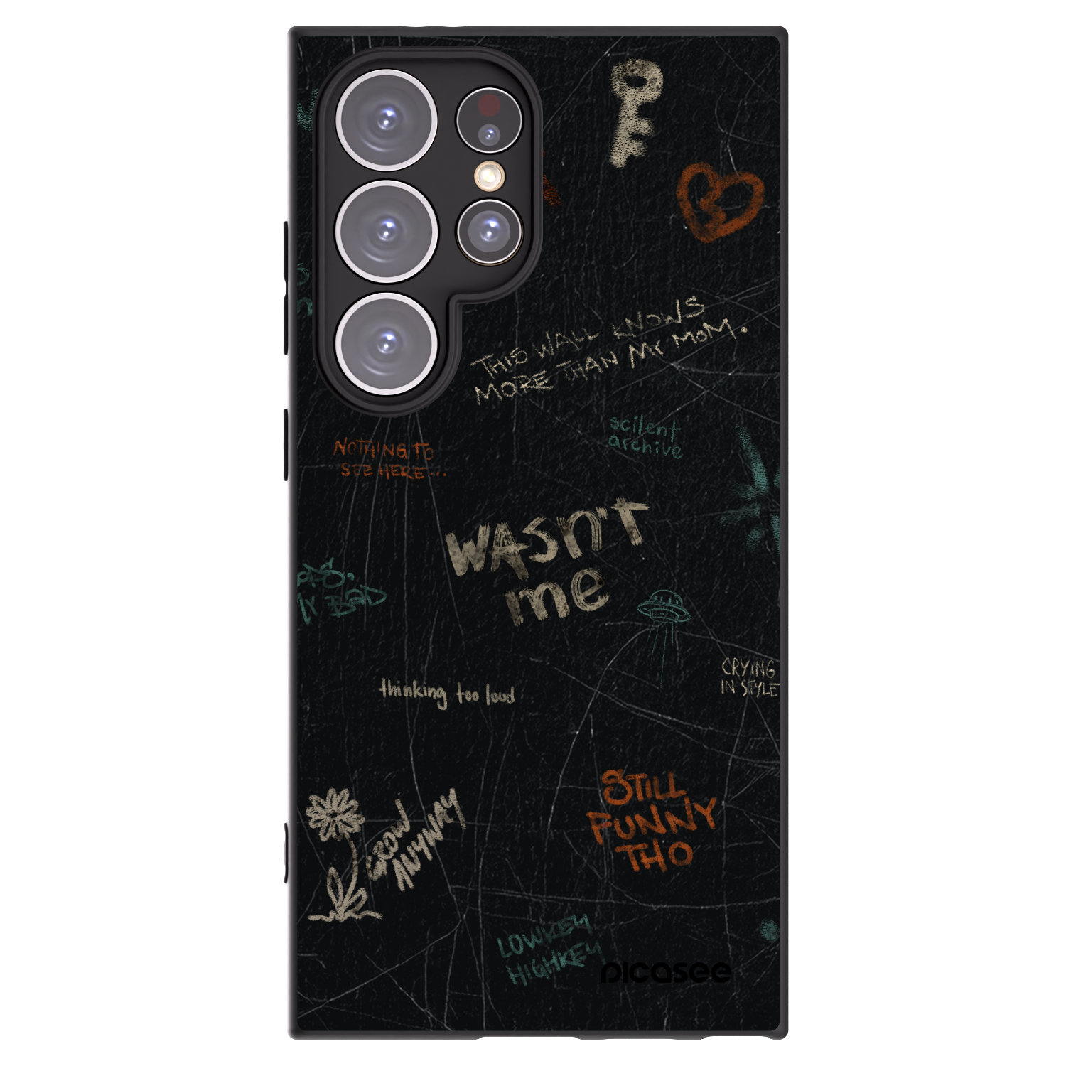 Picasee husă neagră din silicon pentru Samsung Galaxy S24 Ultra S928B 5G - CONFESSION