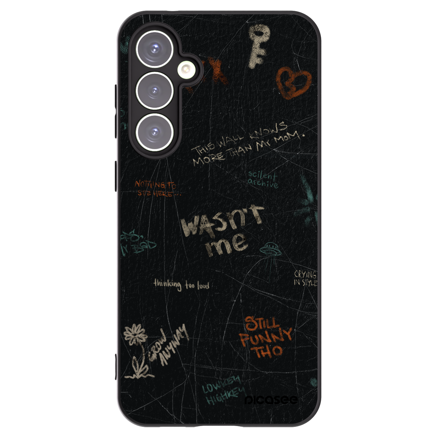 Picasee husă neagră din silicon pentru Samsung Galaxy S23 FE S711B - CONFESSION