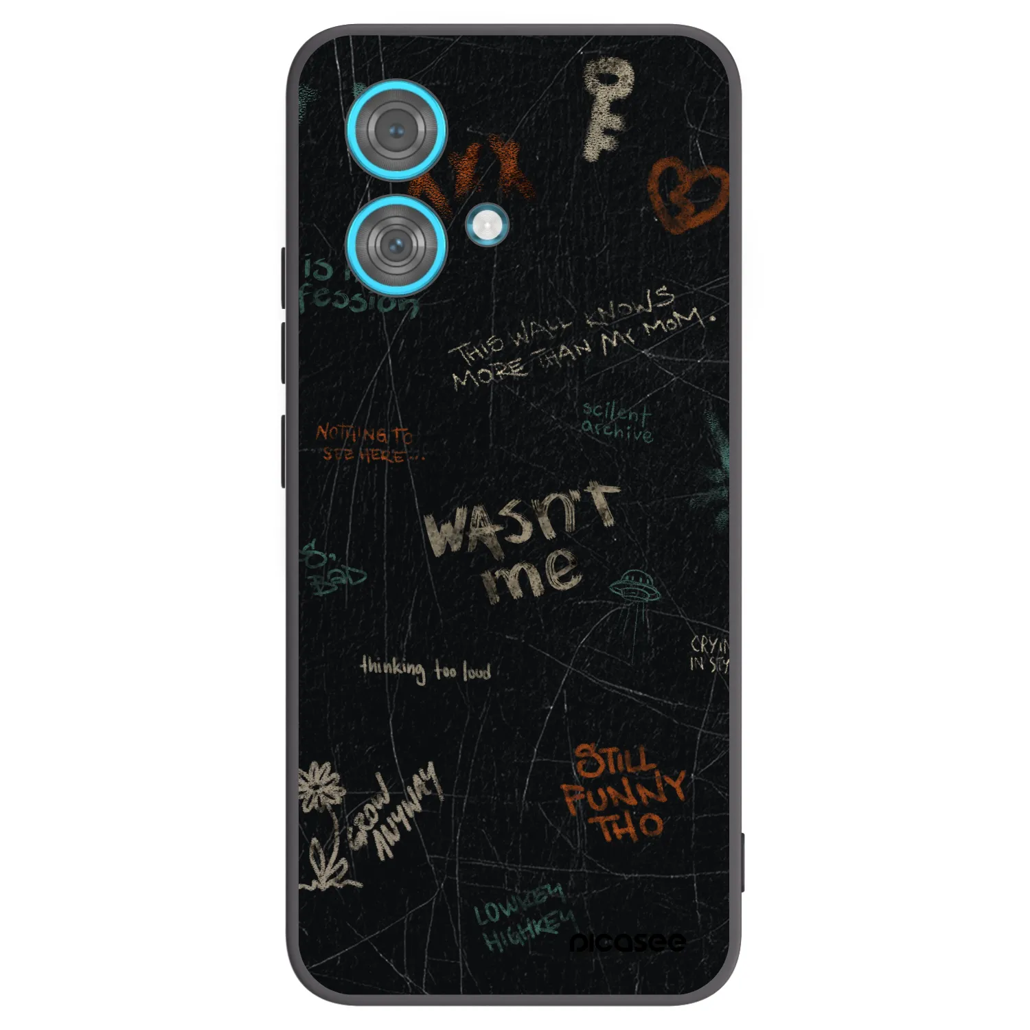 Picasee husă neagră din silicon pentru Motorola Edge 40 Neo - CONFESSION