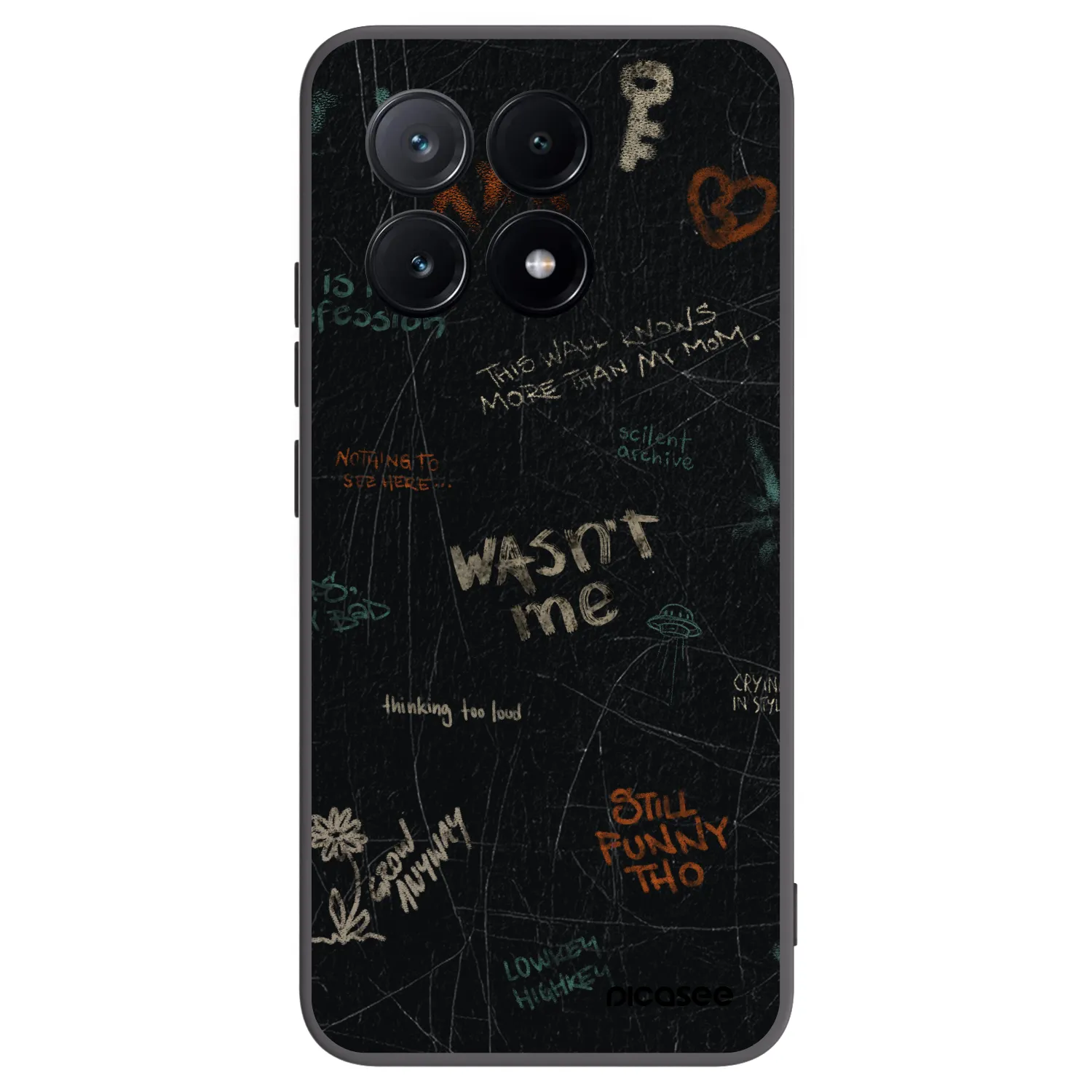 Picasee husă neagră din silicon pentru Xiaomi Poco X6 Pro - CONFESSION