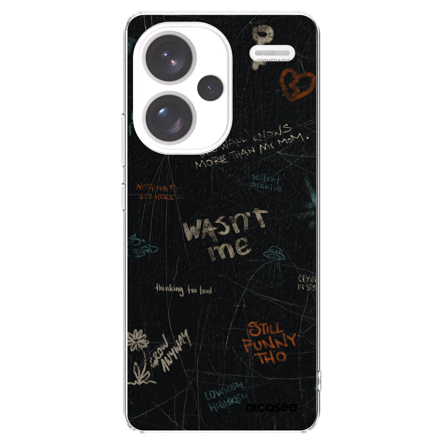 Picasee husă transparentă din silicon pentru Xiaomi Redmi Note 13 Pro+ 5G - CONFESSION