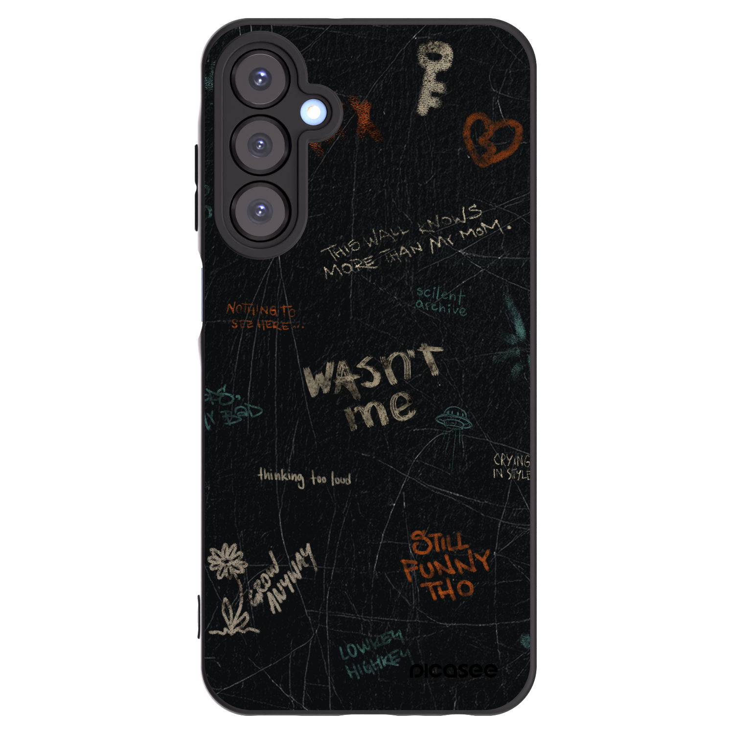 Picasee husă neagră din silicon pentru Samsung Galaxy A25 A256B 5G - CONFESSION