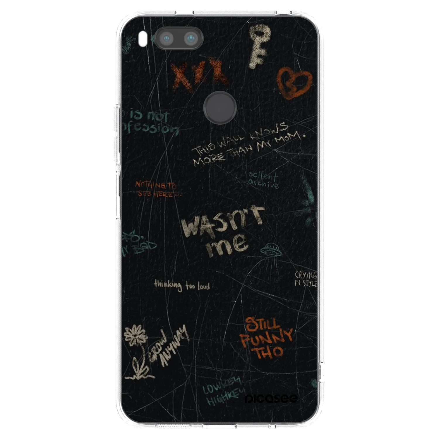 Picasee husă transparentă din silicon pentru Xiaomi Mi A1 Global - CONFESSION