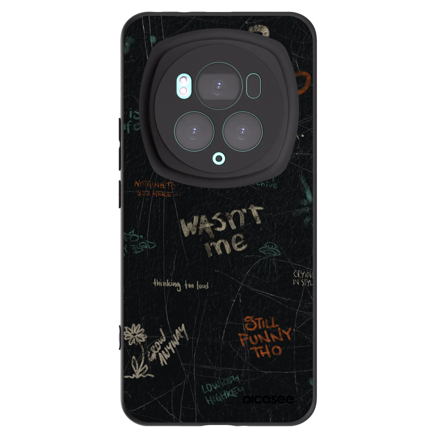 Picasee husă neagră din silicon pentru Honor Magic6 Pro - CONFESSION