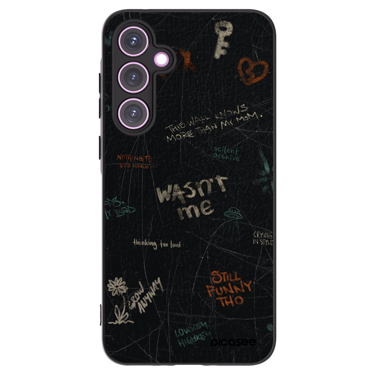 Picasee husă neagră din silicon pentru Samsung Galaxy A35 5G A356B - CONFESSION