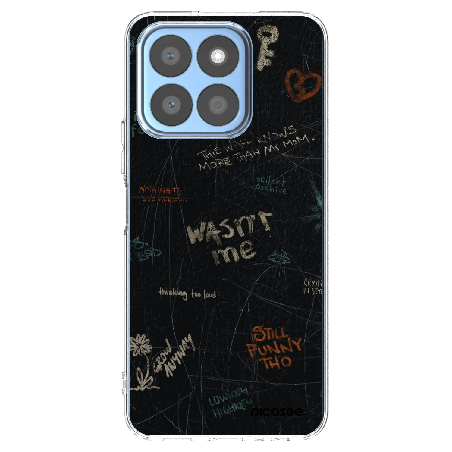 Picasee husă transparentă din silicon pentru Honor X8b - CONFESSION