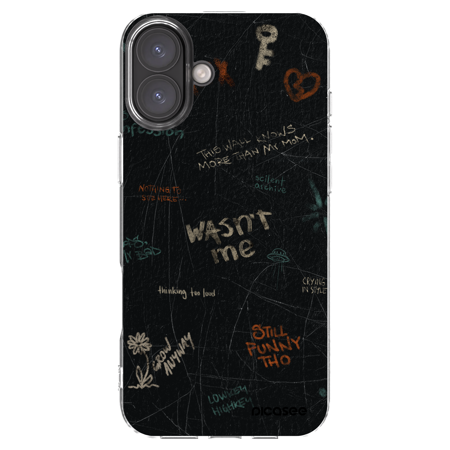 Picasee husă transparentă din silicon pentru Apple iPhone 16 Plus - CONFESSION