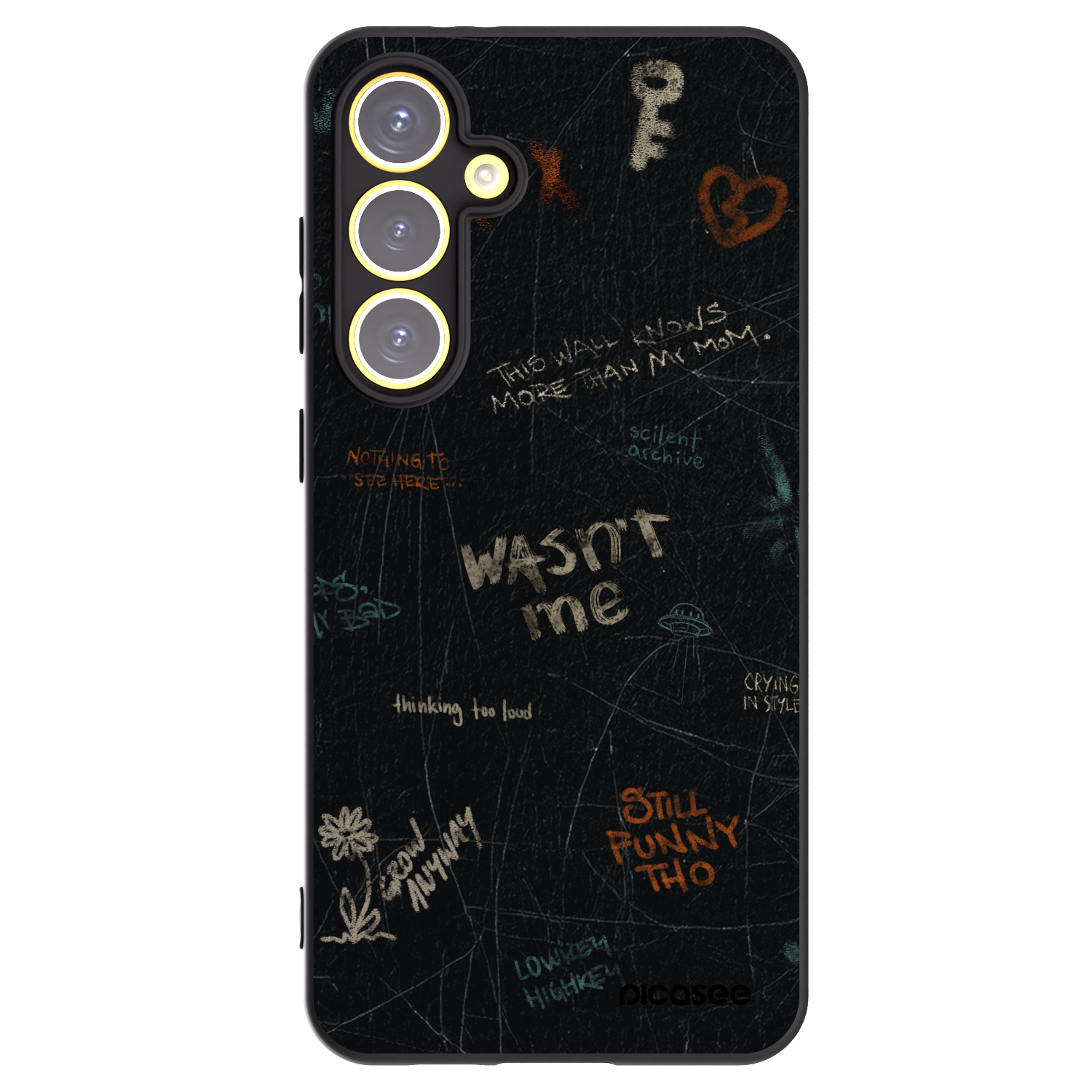 Picasee husă neagră din silicon pentru Samsung Galaxy S24 FE S721B - CONFESSION