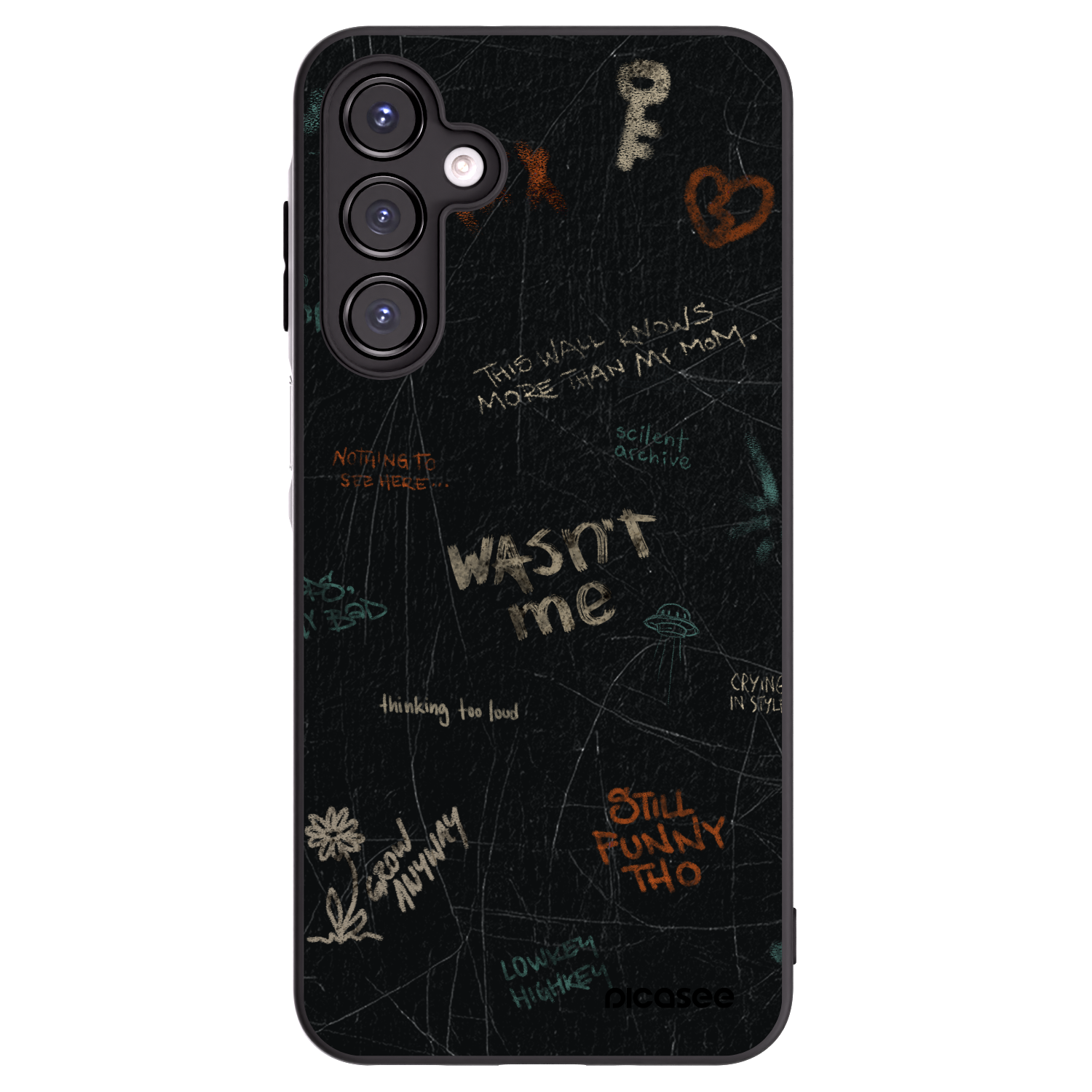 Picasee husă neagră din silicon pentru Samsung Galaxy A16 5G - CONFESSION