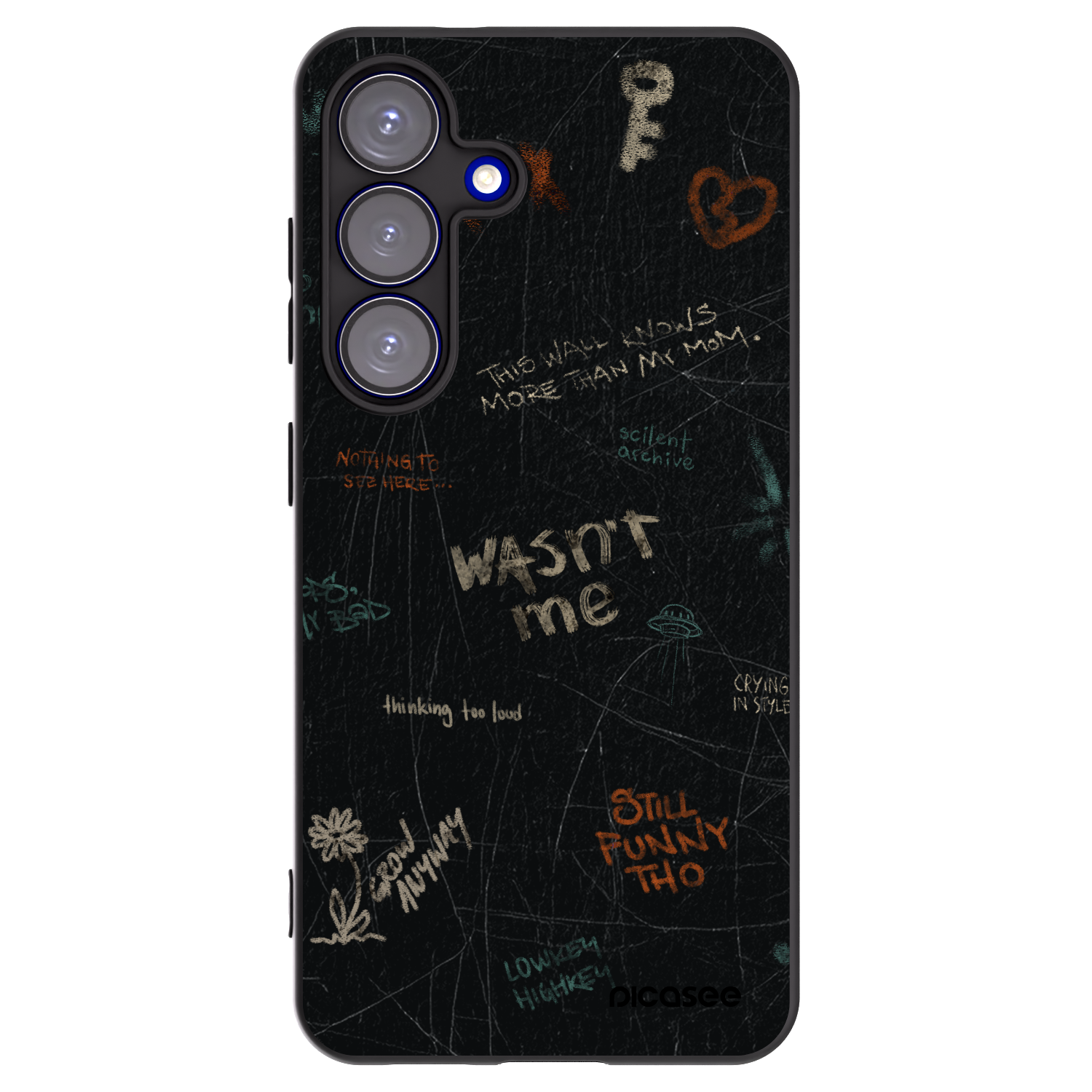 Picasee husă neagră din silicon pentru Samsung Galaxy S25 5G - CONFESSION