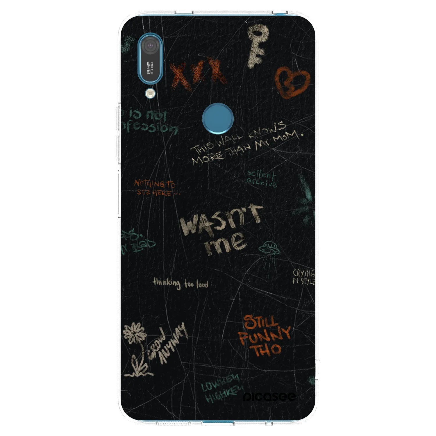 Picasee husă transparentă din silicon pentru Huawei Y7 2019 - CONFESSION