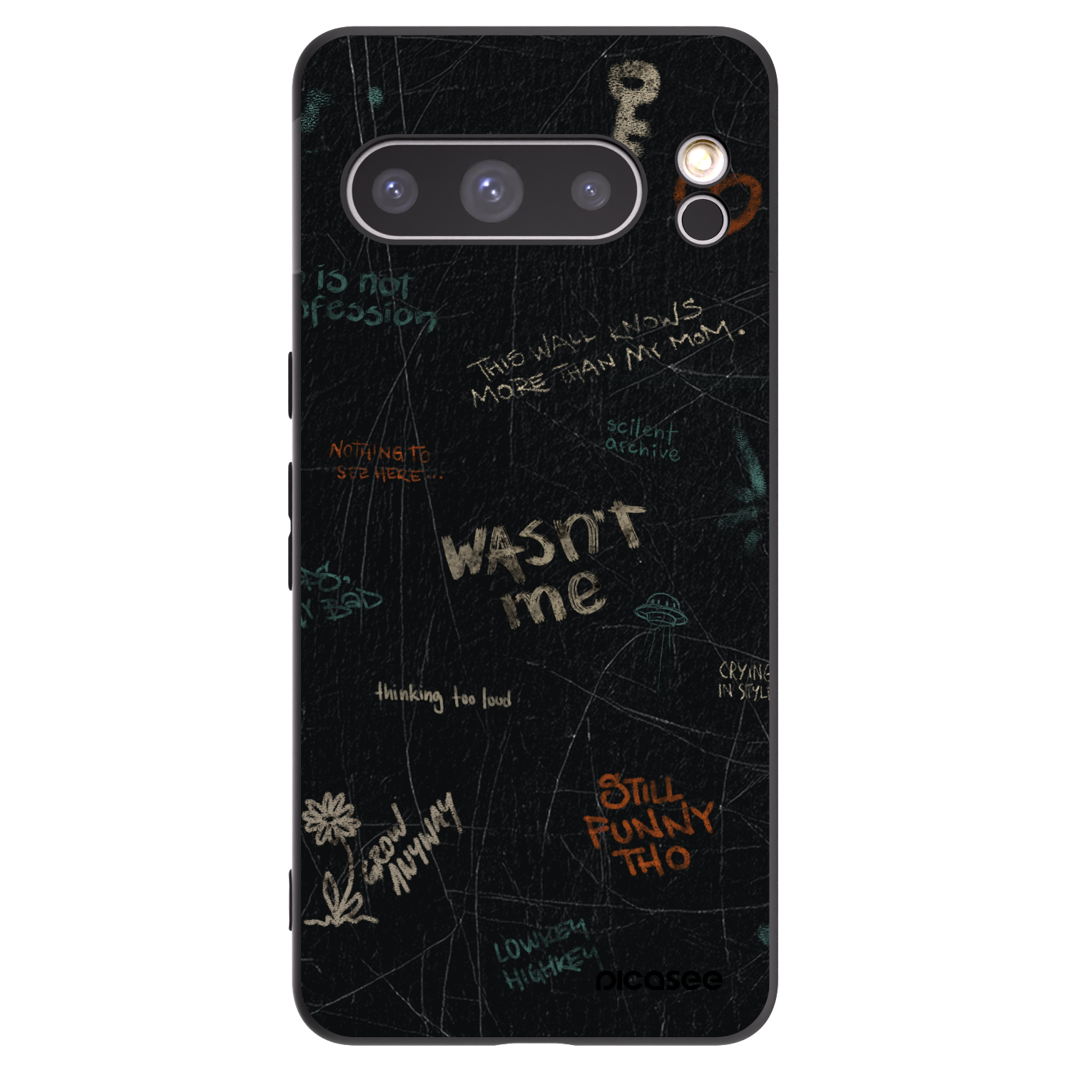 Picasee husă neagră din silicon pentru Google Pixel 8 Pro - CONFESSION