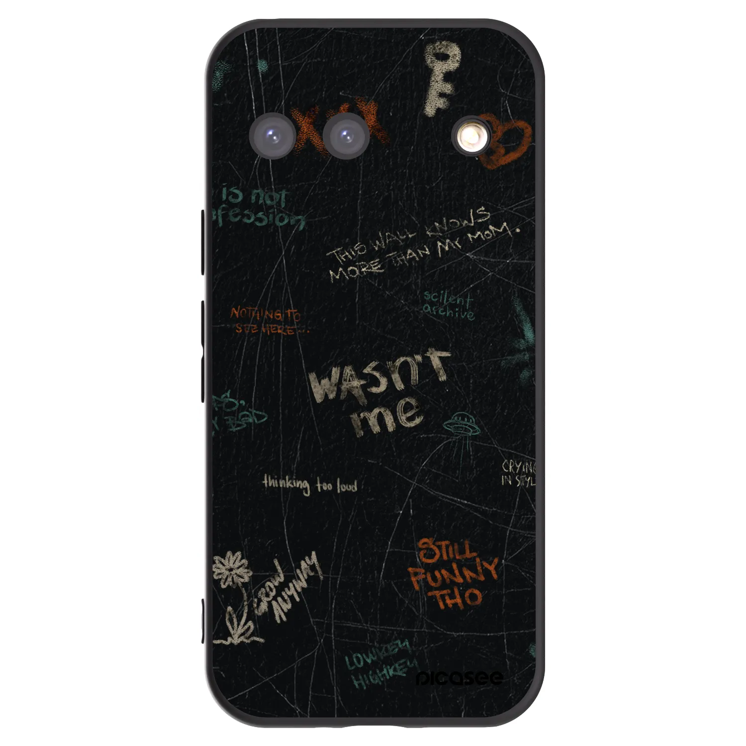 Picasee husă neagră din silicon pentru Google Pixel 9 - CONFESSION