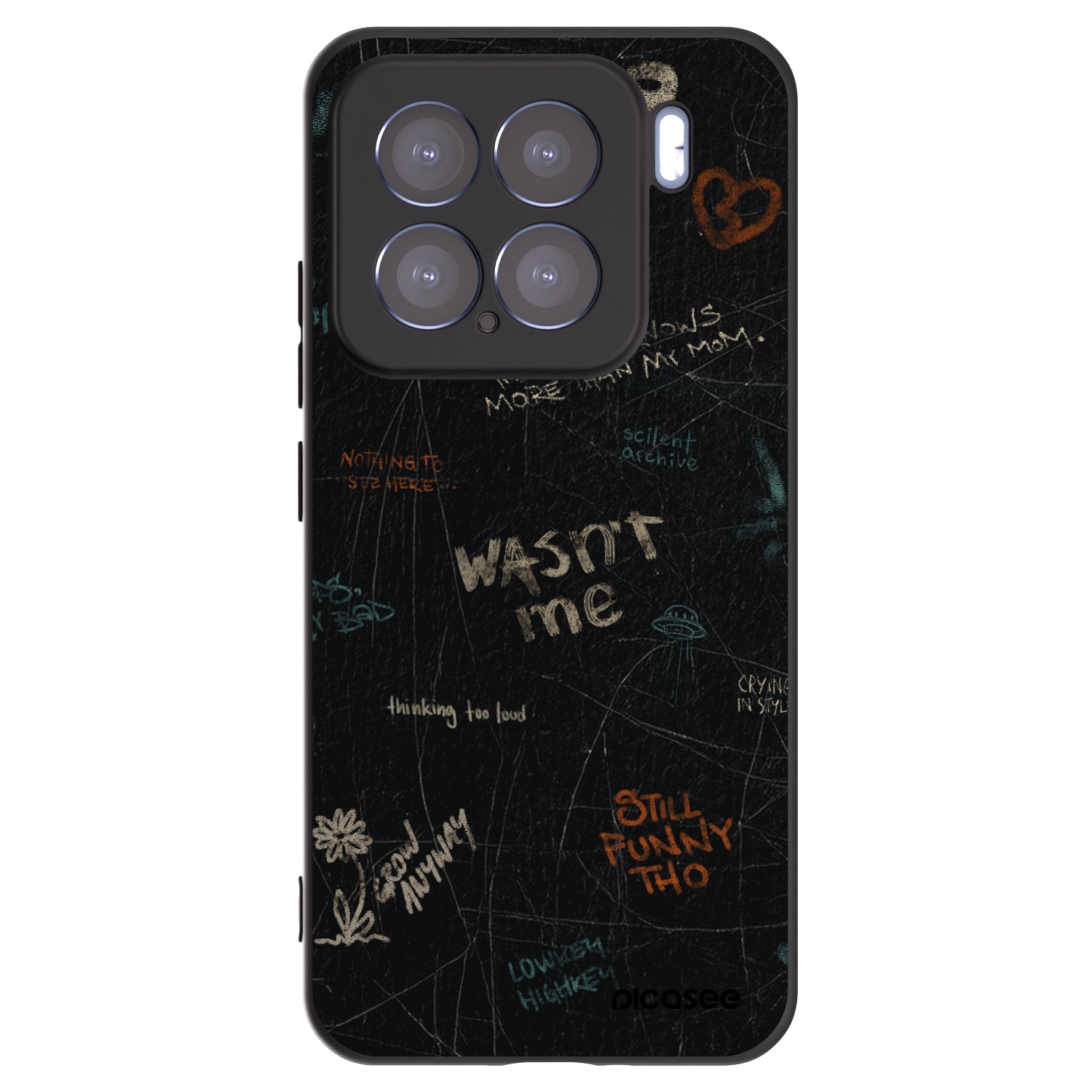 Picasee husă neagră din silicon pentru Xiaomi 15 - CONFESSION