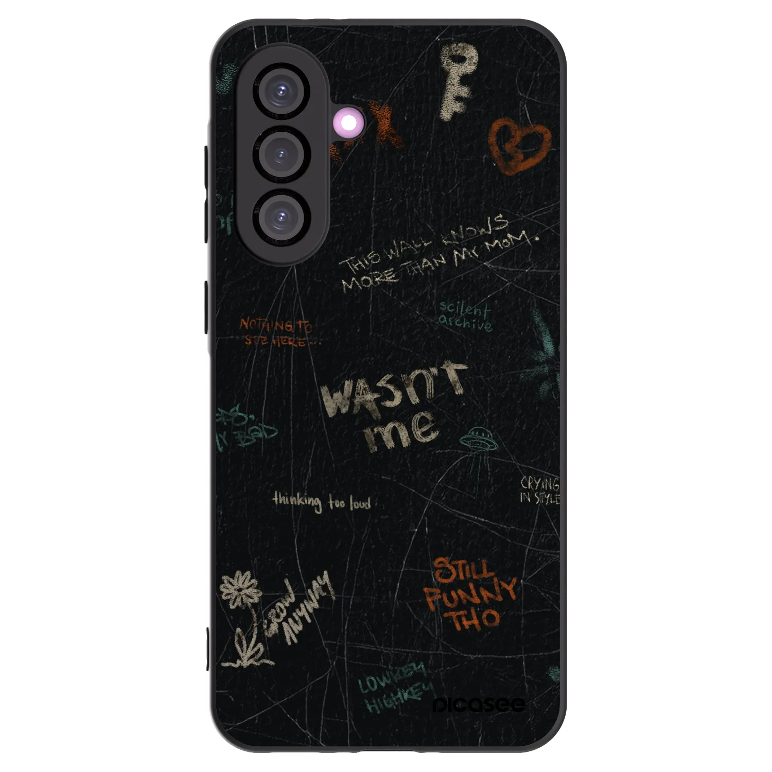 Picasee husă neagră din silicon pentru Samsung Galaxy A56 5G A566B - CONFESSION