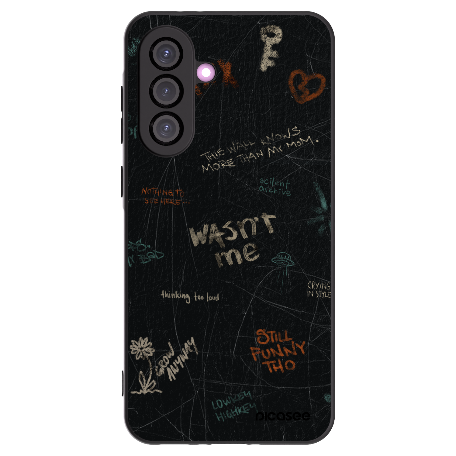 Picasee husă neagră din silicon pentru Samsung Galaxy A36 5G - CONFESSION