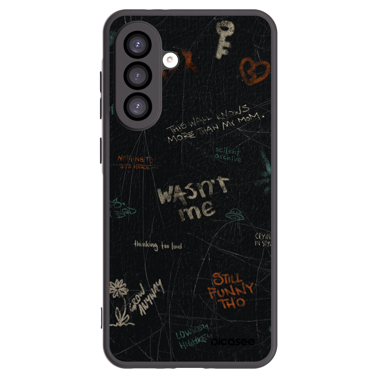 Picasee husă neagră din silicon pentru Samsung Galaxy A26 5G A266B - CONFESSION