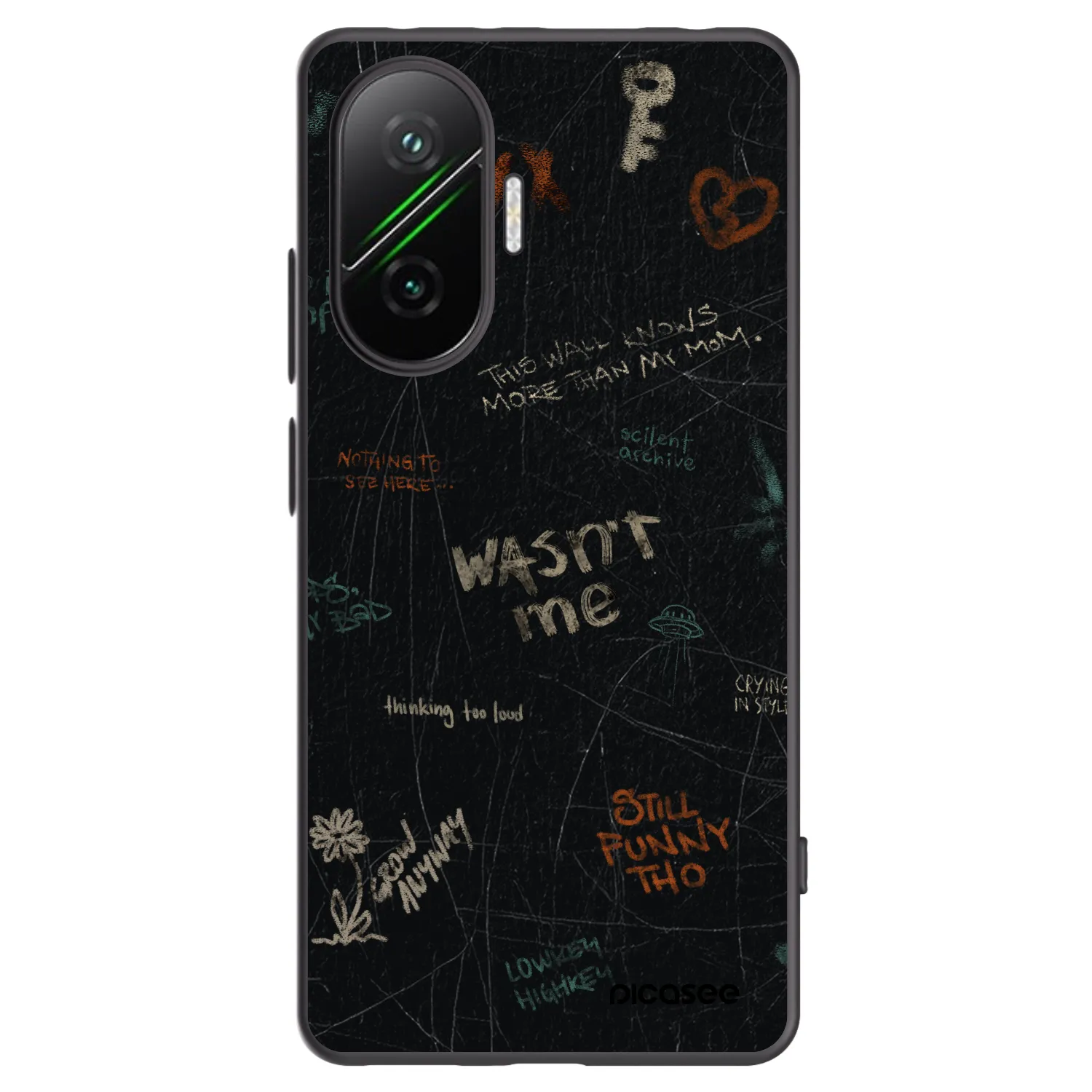 Picasee husă neagră din silicon pentru Xiaomi Poco F7 Pro 5G - CONFESSION