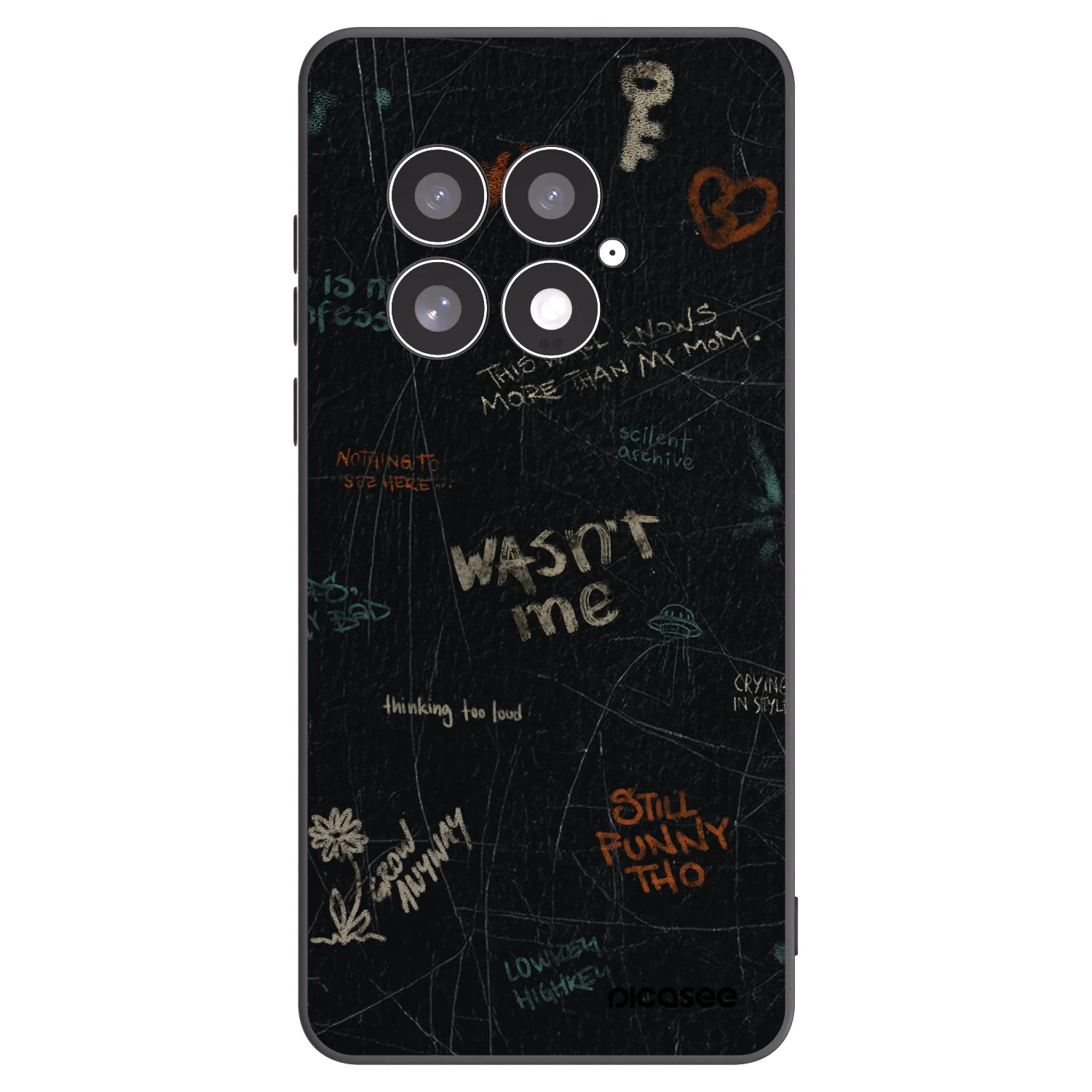 Picasee husă neagră din silicon pentru OnePlus 13 5G - CONFESSION
