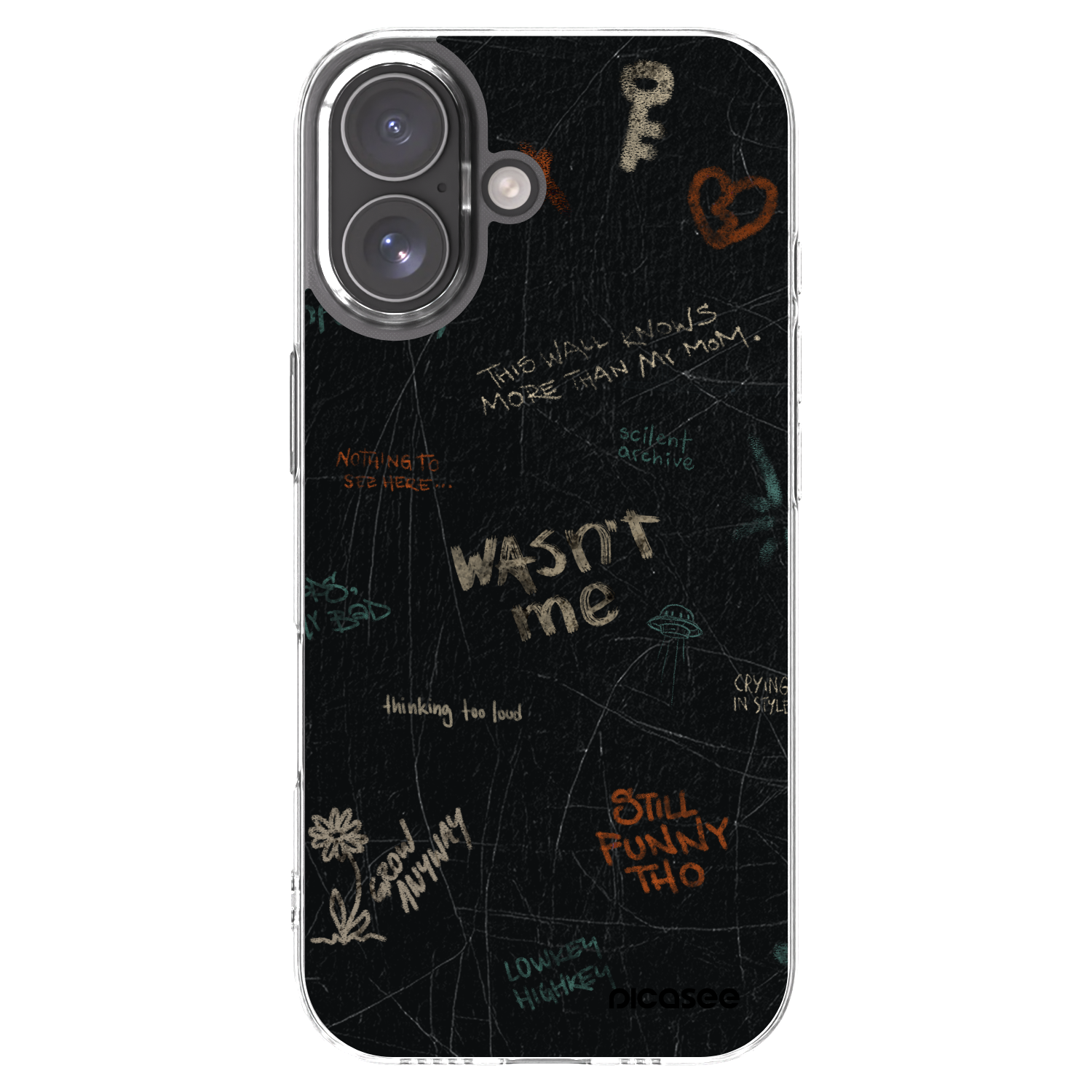 Picasee husă transparentă din silicon pentru Apple iPhone 17 - CONFESSION