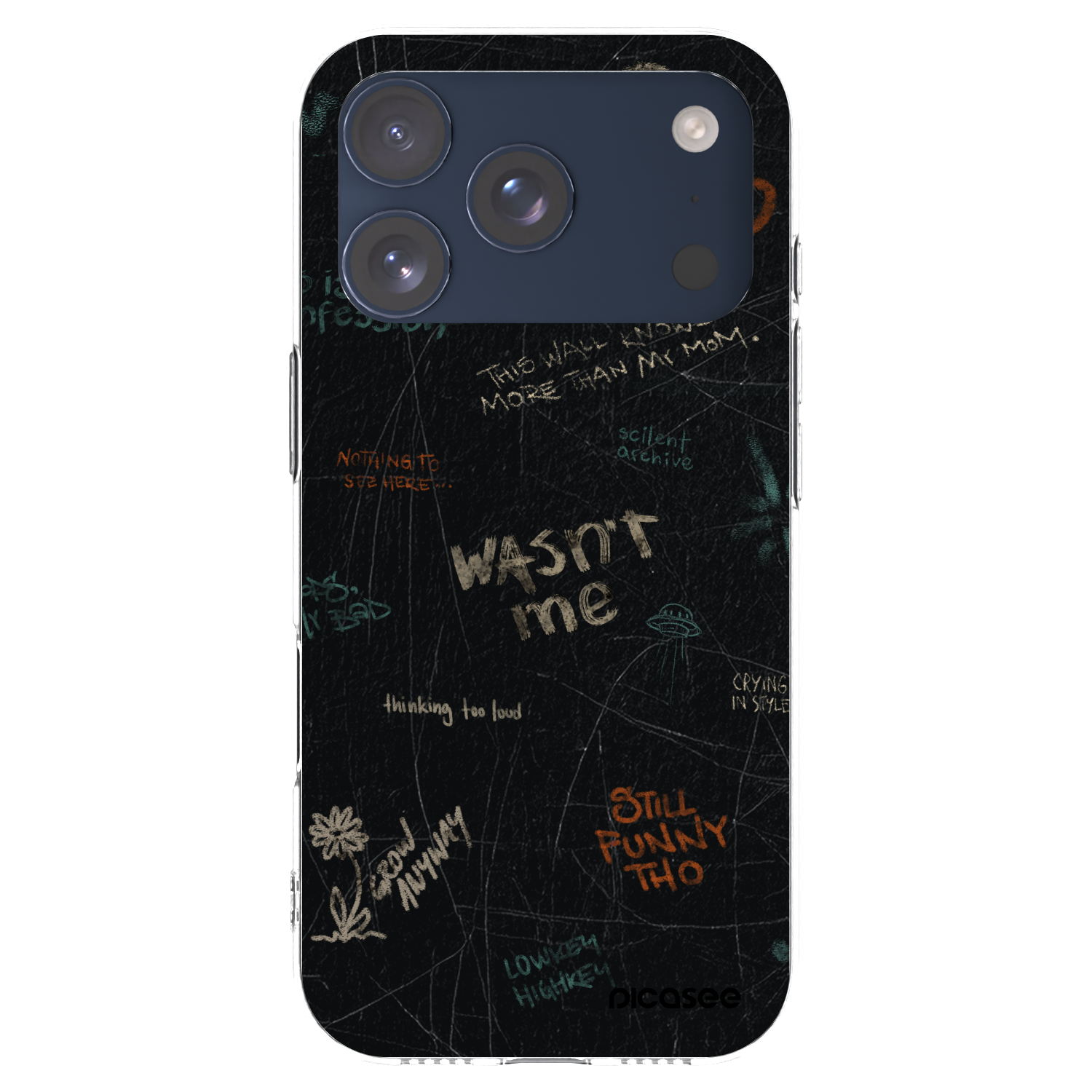 Picasee husă transparentă din silicon pentru Apple iPhone 17 Pro - CONFESSION