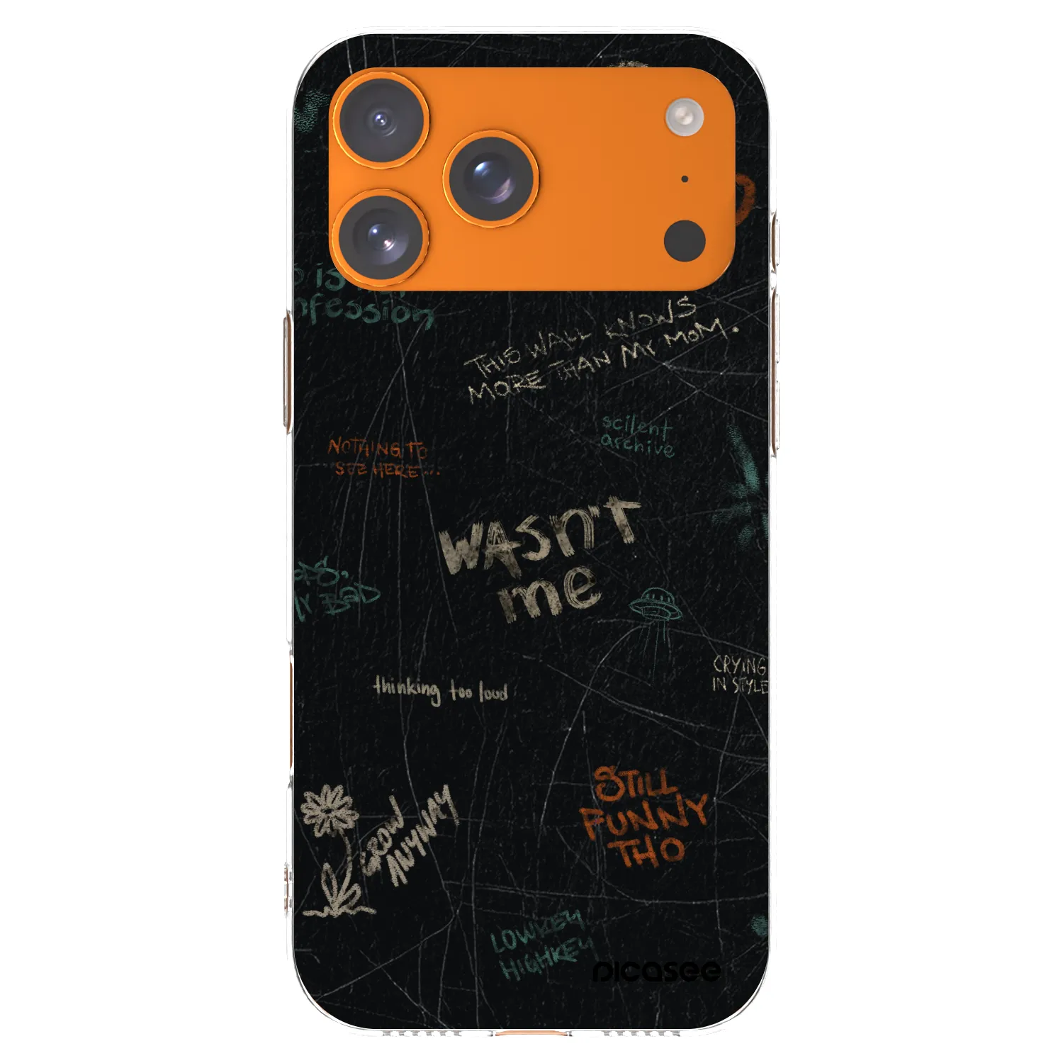 Picasee husă transparentă din silicon pentru Apple iPhone 17 Pro Max - CONFESSION