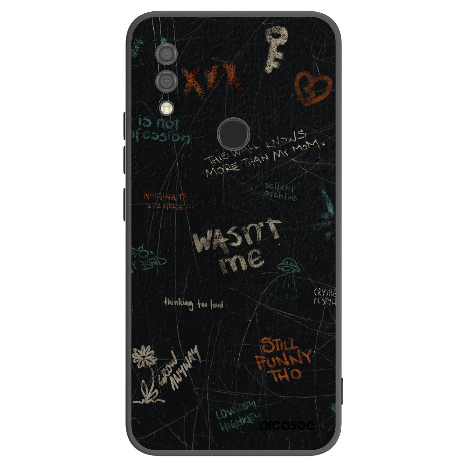 Picasee husă neagră din silicon pentru Xiaomi Redmi 7 - CONFESSION