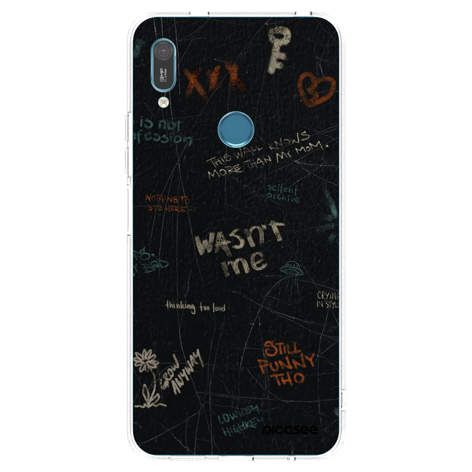 Picasee husă transparentă din silicon pentru Huawei Y6 2019 - CONFESSION