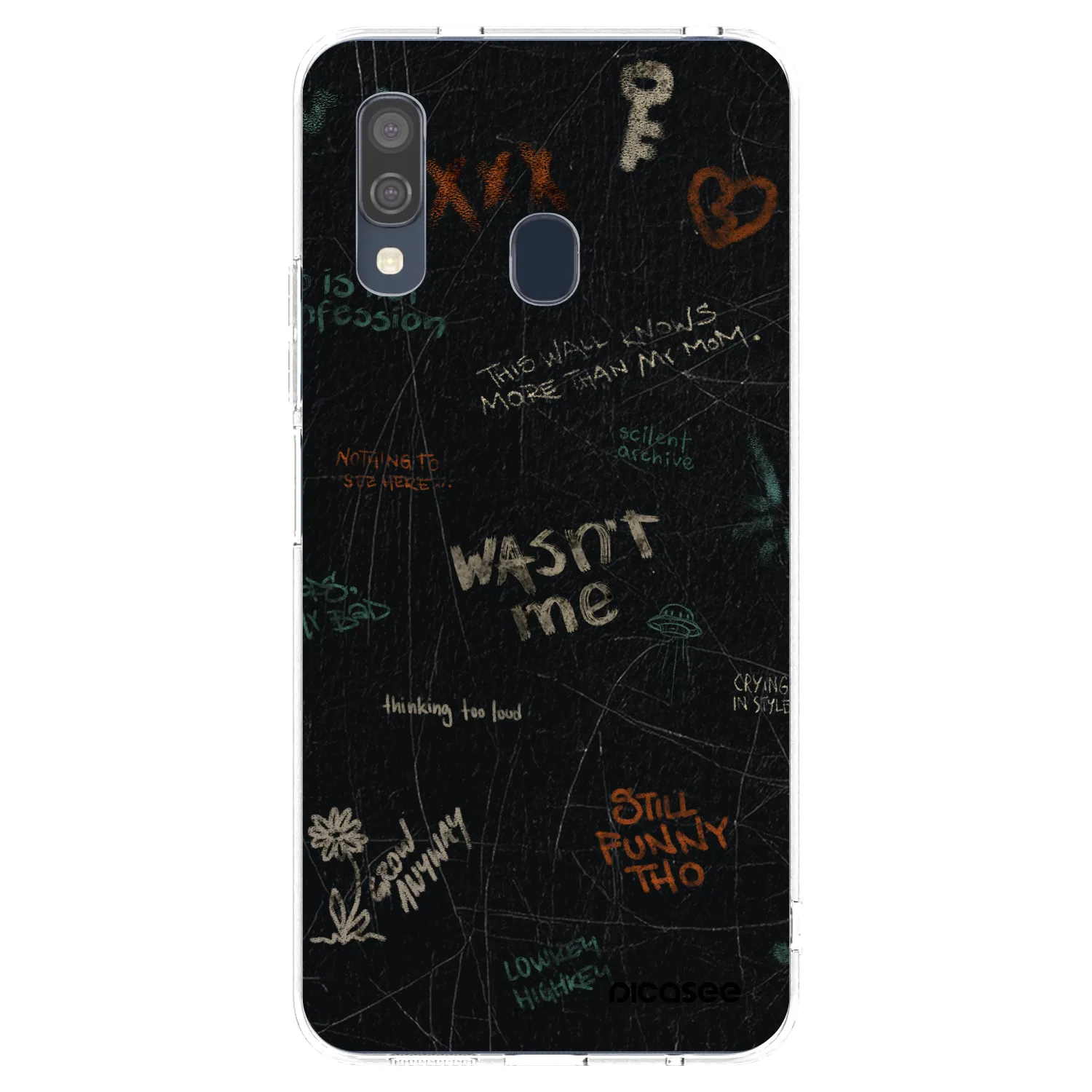 Picasee husă transparentă din silicon pentru Samsung Galaxy A40 A405F - CONFESSION