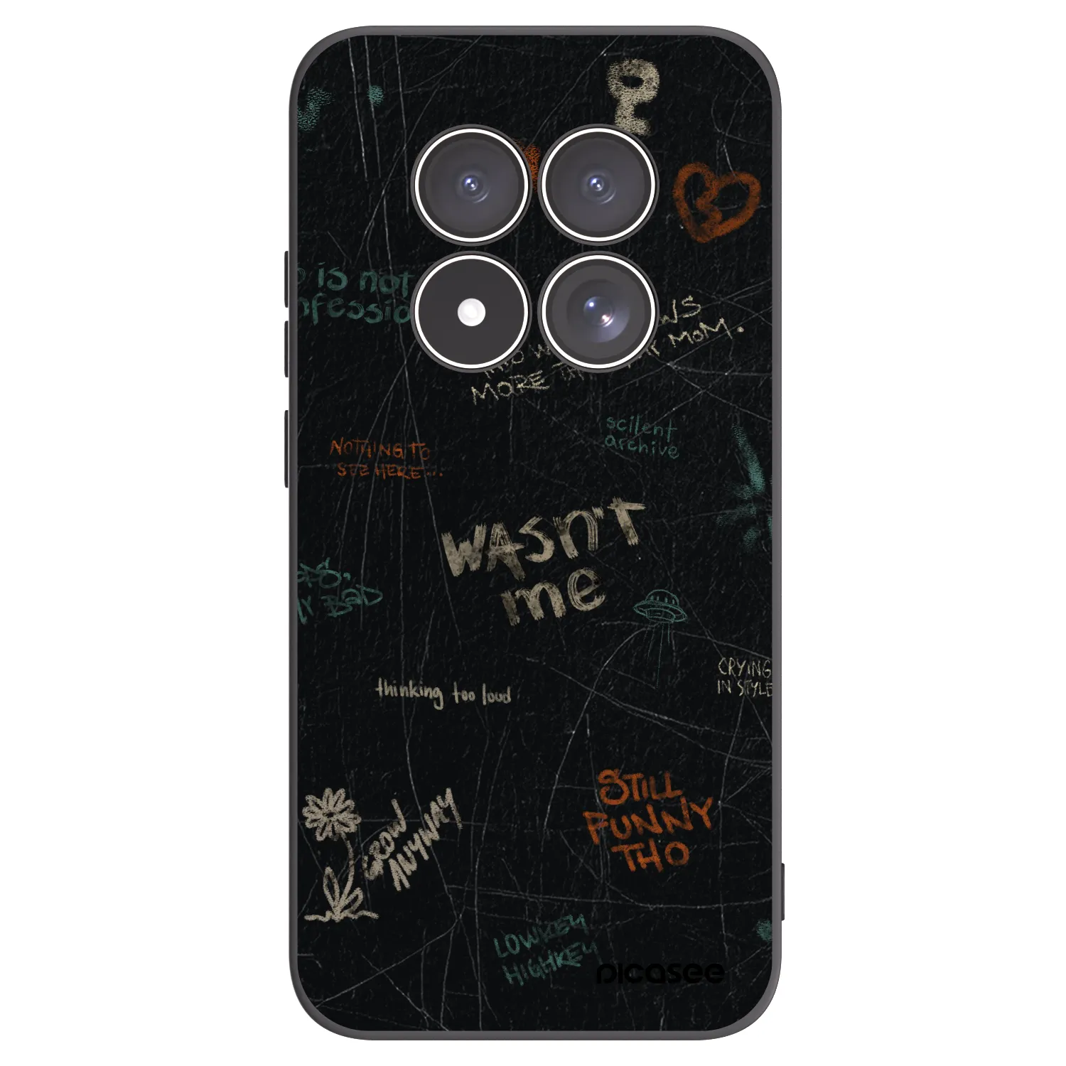 Picasee husă neagră din silicon pentru Xiaomi Redmi Note 15 Pro 4G - CONFESSION