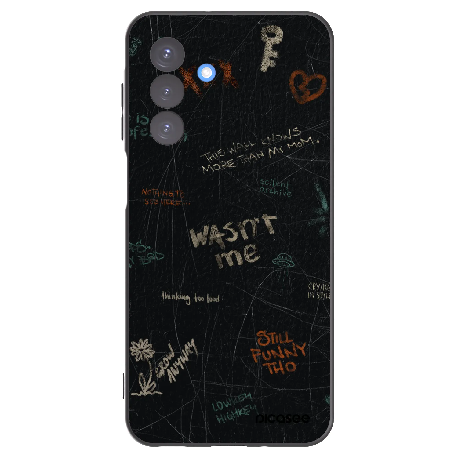Picasee husă neagră din silicon pentru Samsung Galaxy A17 5G - CONFESSION