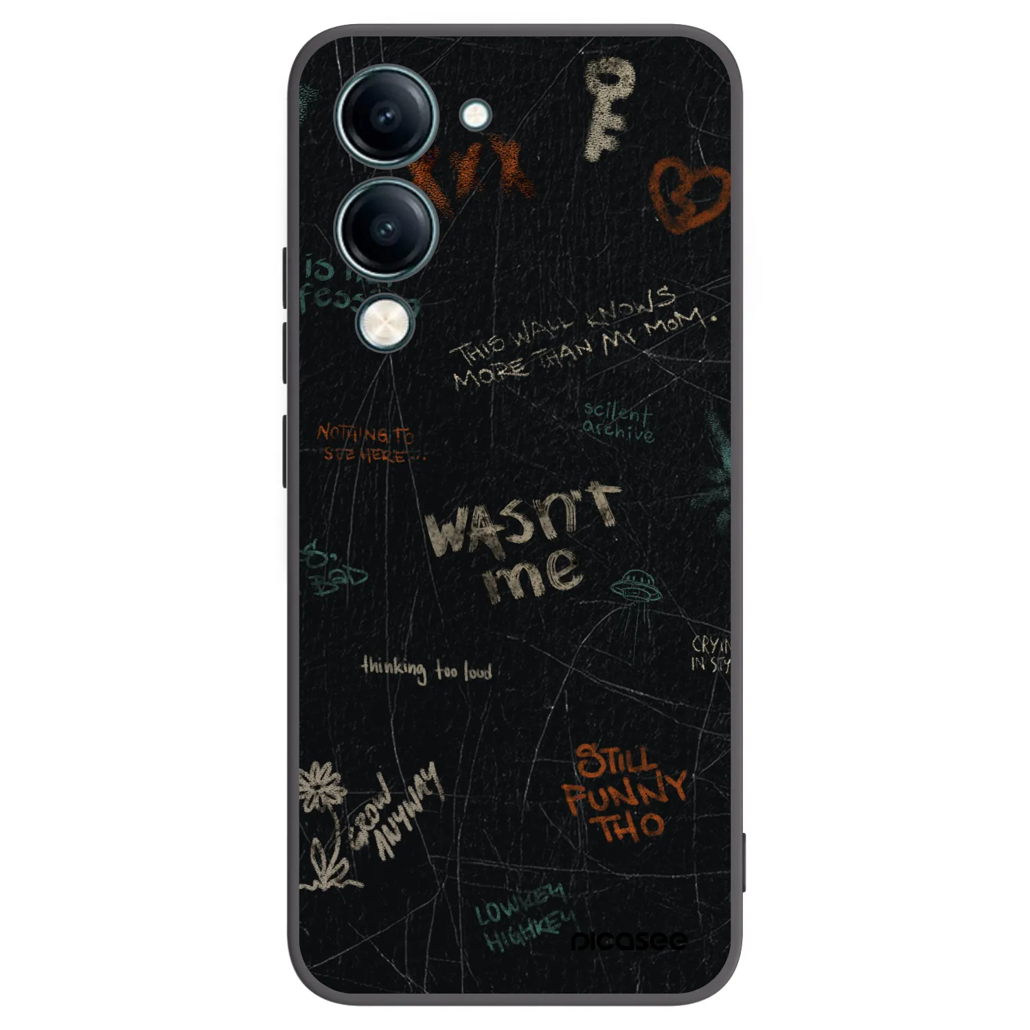 Picasee husă neagră din silicon pentru Vivo Y29s 5G - CONFESSION