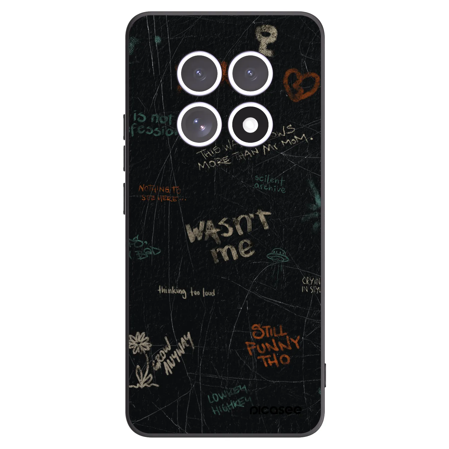 Picasee husă neagră din silicon pentru Xiaomi Redmi Note 15 - CONFESSION