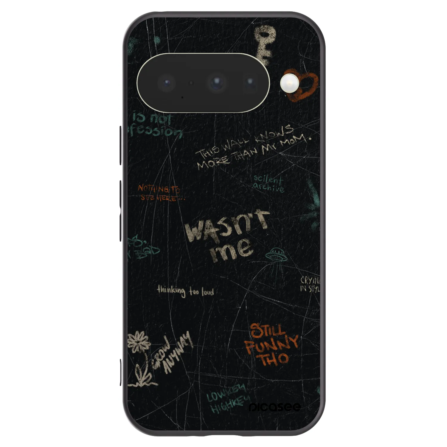 Picasee husă neagră din silicon pentru Google Pixel 10 - CONFESSION