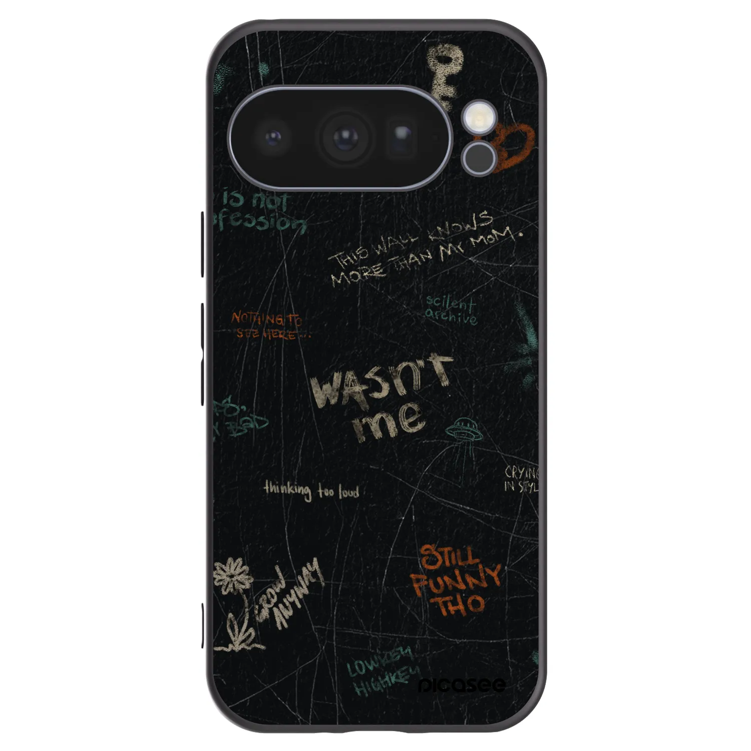 Picasee husă neagră din silicon pentru Google Pixel 10 Pro - CONFESSION