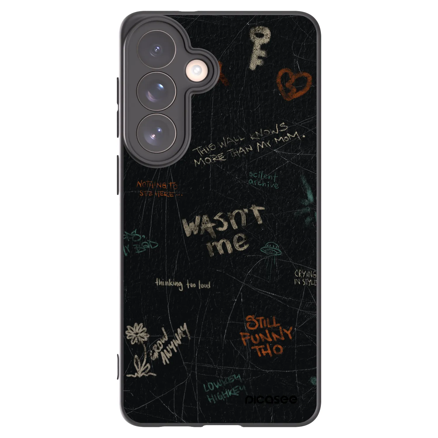 Picasee husă neagră din silicon pentru Samsung Galaxy S26+ - CONFESSION