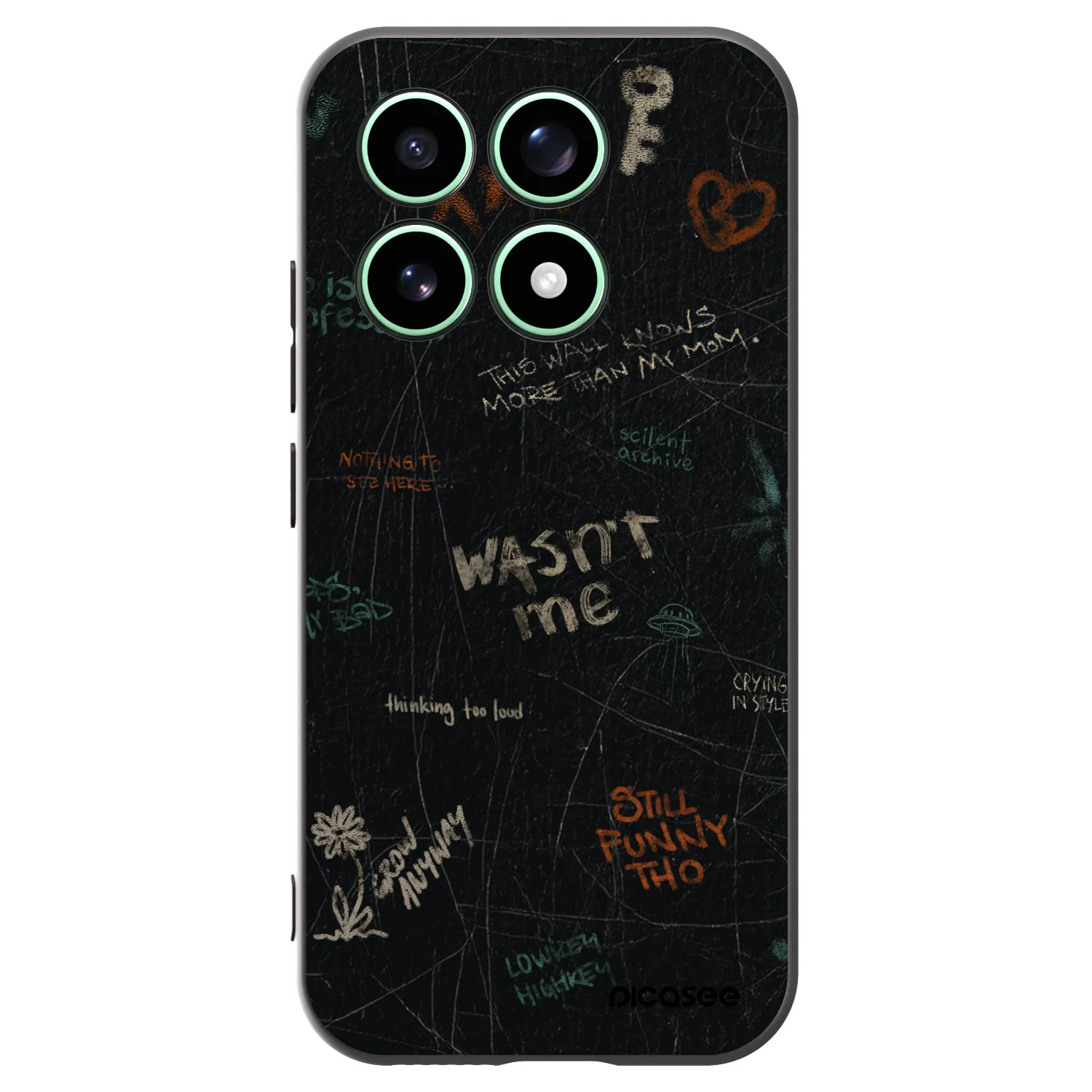 Picasee husă neagră din silicon pentru Xiaomi 17 - CONFESSION