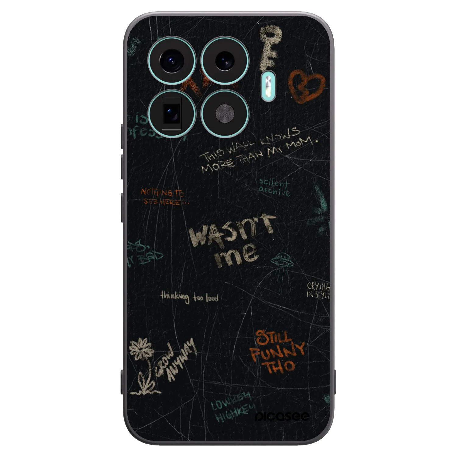 Picasee husă neagră din silicon pentru Xiaomi 17T Pro - CONFESSION