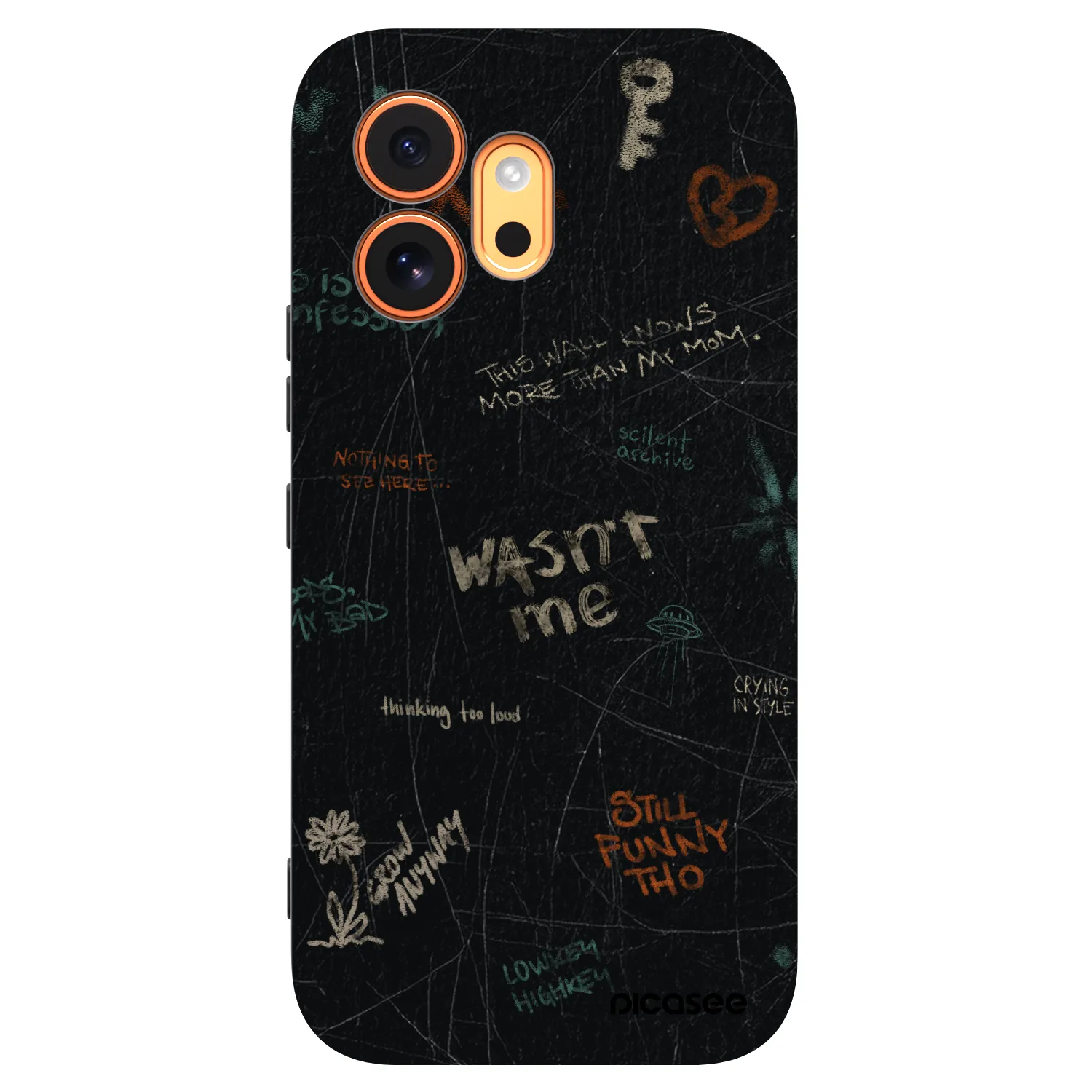 Picasee husă neagră din silicon pentru Honor 600 - CONFESSION
