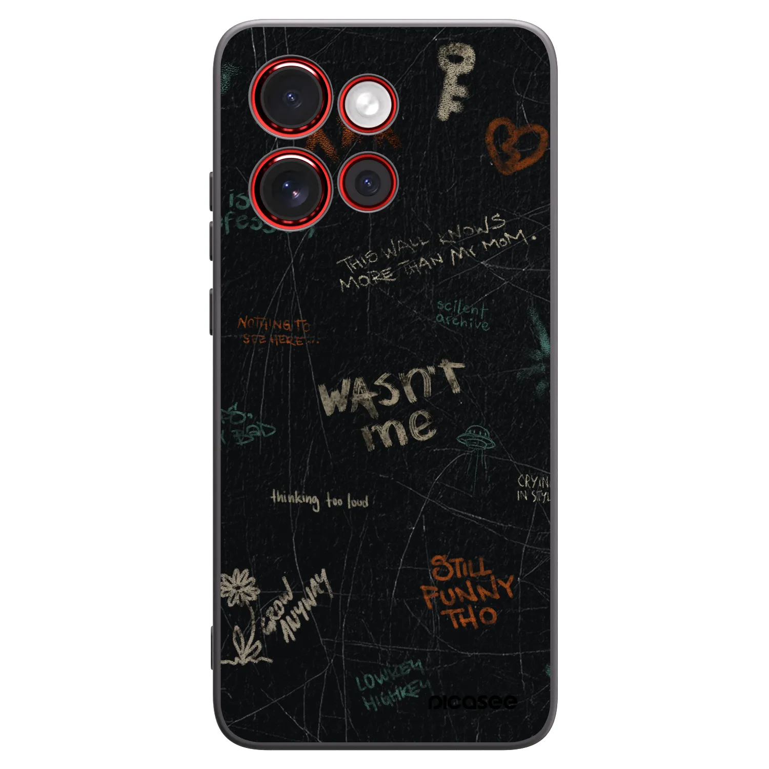 Picasee husă neagră din silicon pentru Motorola Edge 60 Neo 5G - CONFESSION