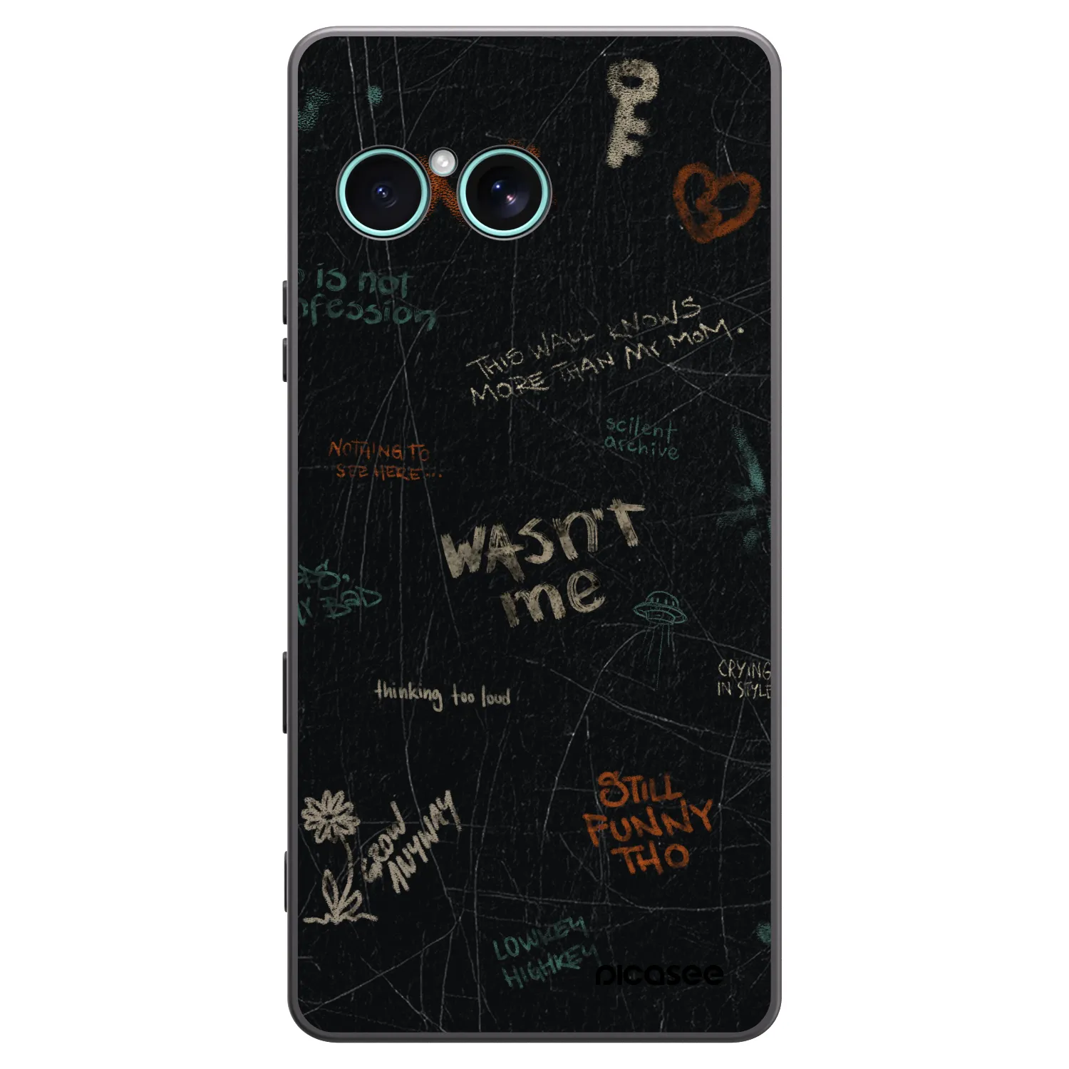 Picasee husă neagră din silicon pentru Sony Xperia 10 VII - CONFESSION