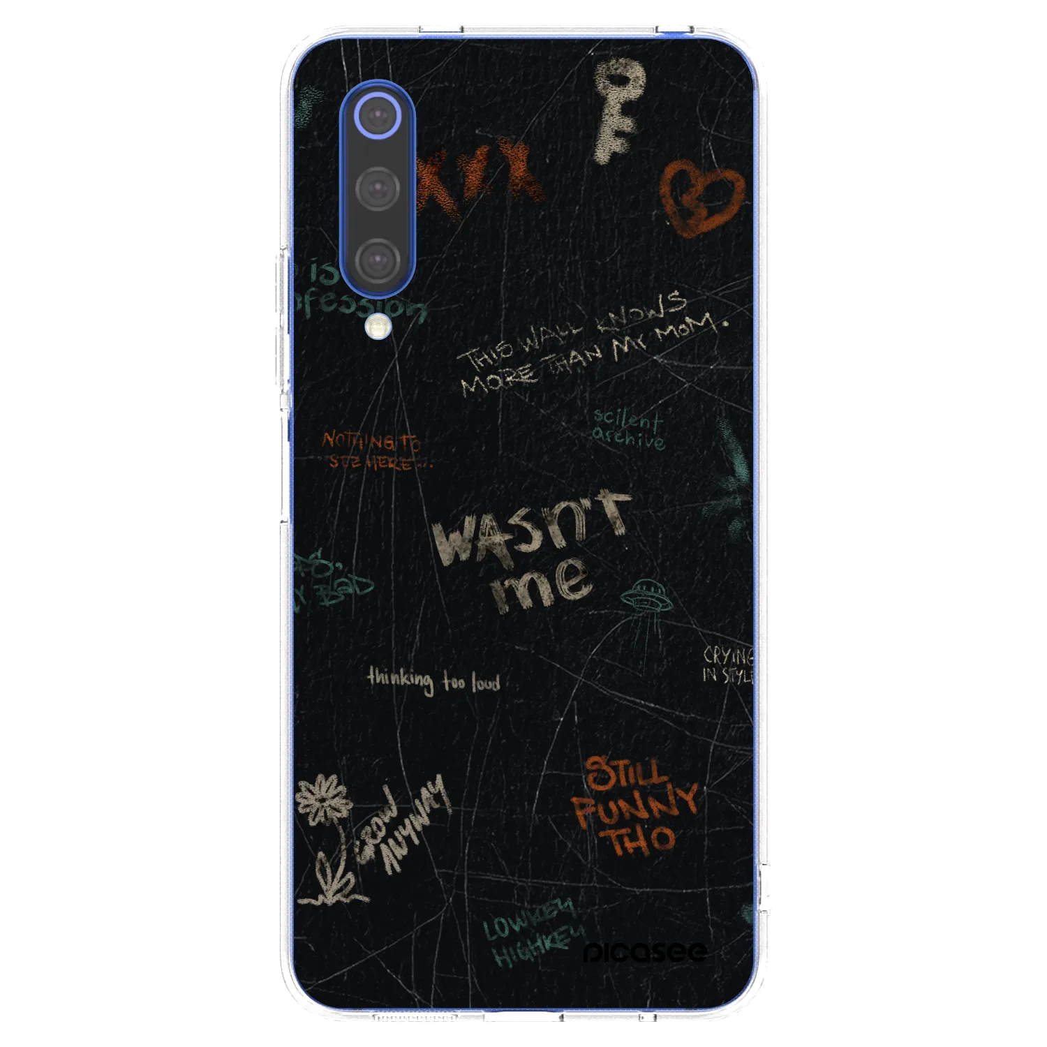 Picasee husă transparentă din silicon pentru Xiaomi Mi 9 SE - CONFESSION