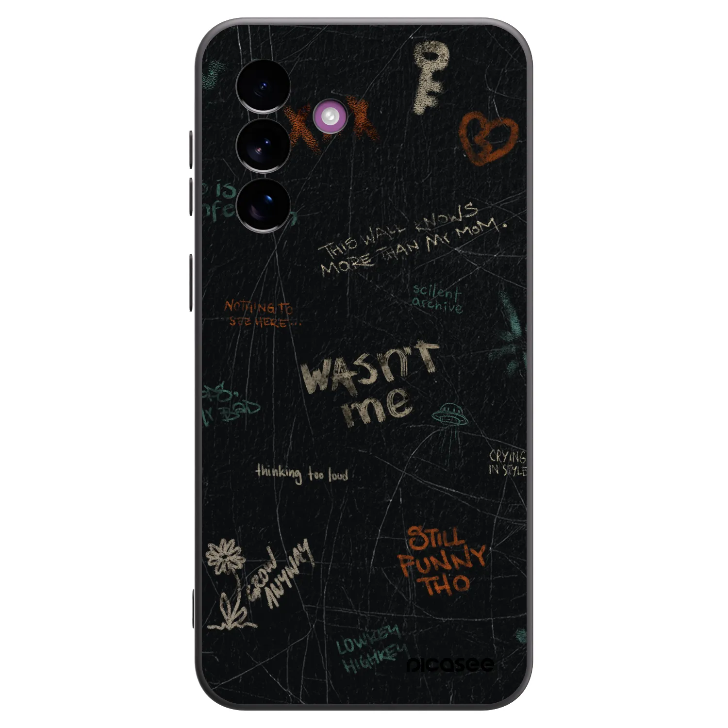 Picasee husă neagră din silicon pentru Samsung Galaxy A37 - CONFESSION