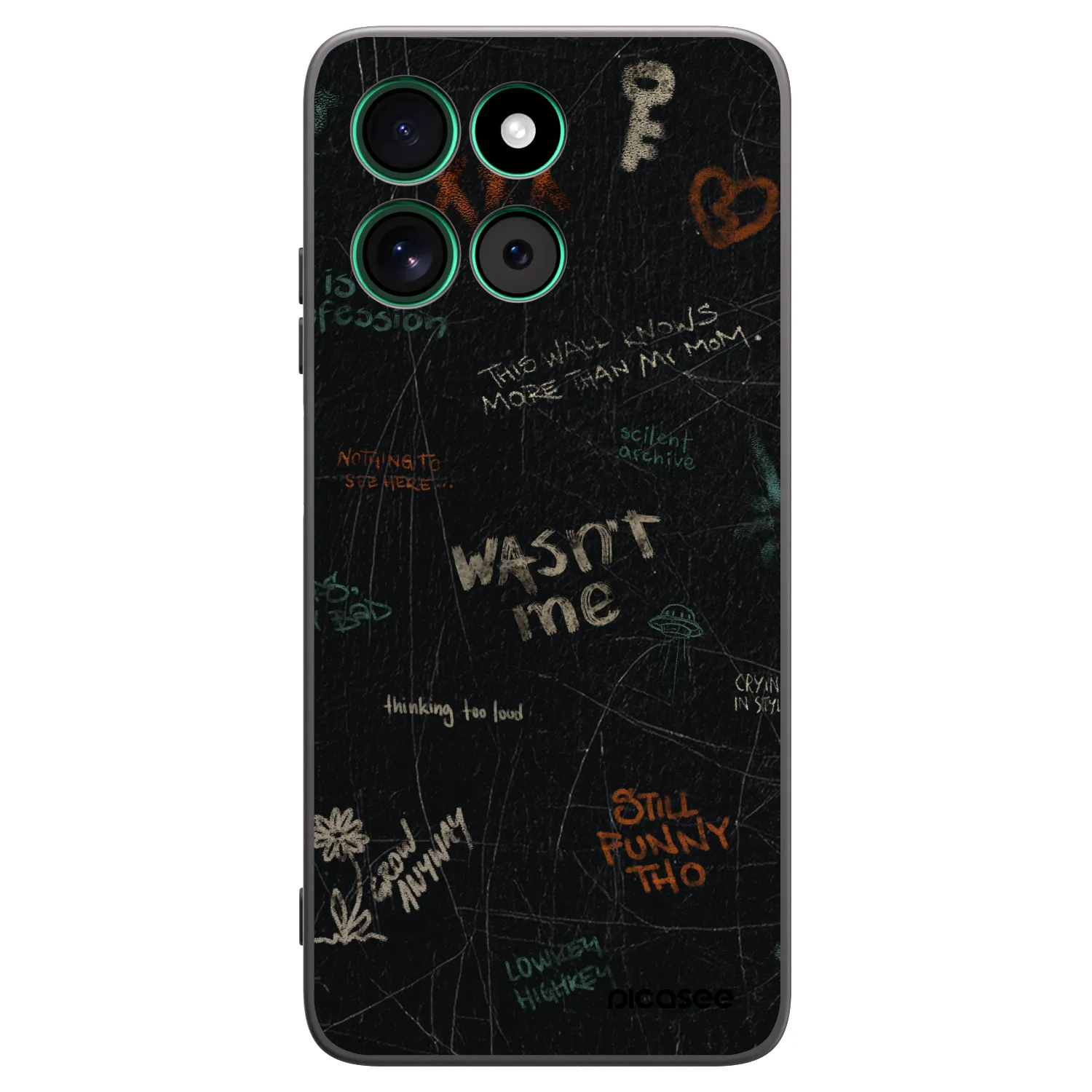 Picasee husă neagră din silicon pentru Motorola Moto G57 Power - CONFESSION