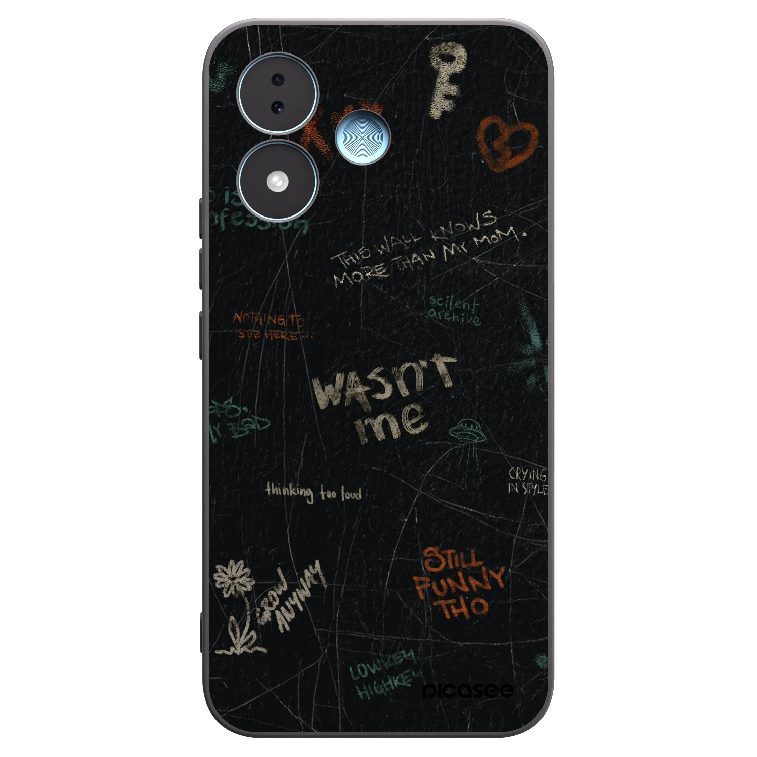Picasee husă neagră din silicon pentru Xiaomi Redmi Note 17 5G - CONFESSION